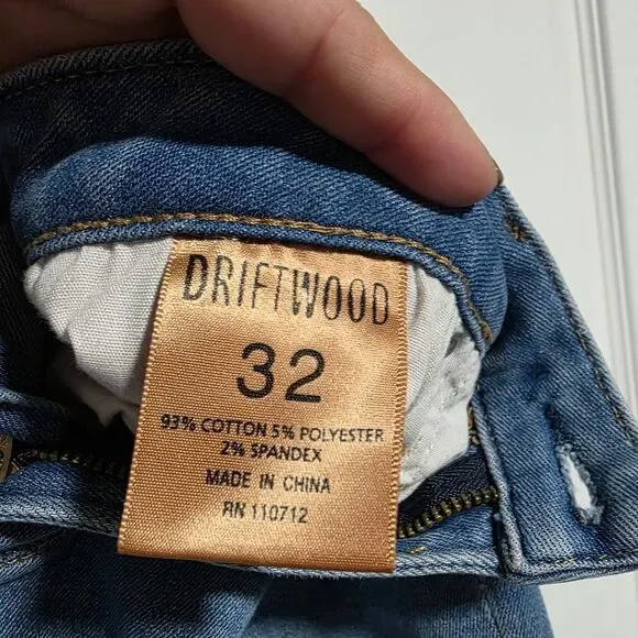 Driftwood Regular Wash Jackie Floral Embroidered High Rise Jeans Size 32 - Picture 9 of 13